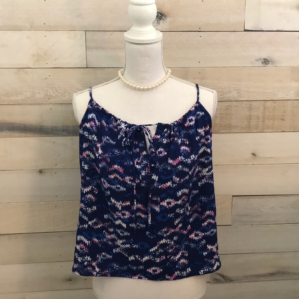 ⚜️ Marabelle • Royal Blue Aztec Tank Size XS